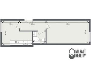 Pronájem bytu 1+1, Jablonec nad Nisou, Nádražní, 28 m2