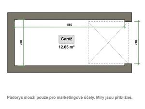 Prodej garážového stání, Zlín, Dětská, 13 m2