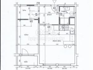 Pronájem bytu 2+kk, Praha - Modřany, Mladenovova, 48 m2