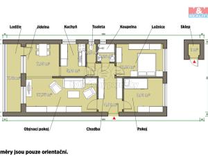 Prodej bytu 3+1, Praha - Kobylisy, Čimická, 72 m2