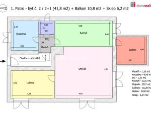 Pronájem bytu 2+1, Karlovy Vary - Doubí, Lesní, 58 m2