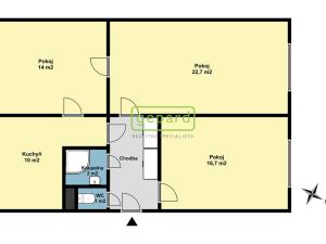 Pronájem bytu 3+1, Praha - Veleslavín, Na Petřinách, 74 m2