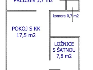 Prodej bytu 2+kk, Brno, Mášova, 39 m2