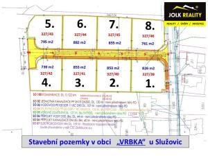 Prodej pozemku pro bydlení, Služovice - Vrbka, 882 m2