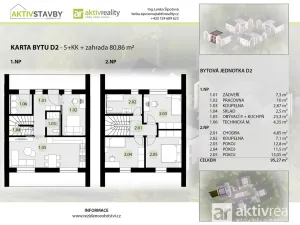 Prodej rodinného domu, Obříství, 99 m2