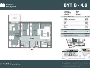 Prodej bytu 4+kk, Velká Bystřice, 87 m2