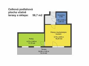 Pronájem bytu 2+kk, Lanškroun - Ostrovské Předměstí, Pivovarská, 39 m2