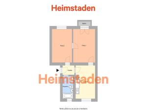 Pronájem bytu 2+1, Ostrava - Poruba, Dělnická, 49 m2