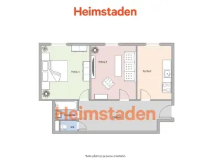 Pronájem bytu 2+1, Havířov - Město, Jana Wericha, 54 m2