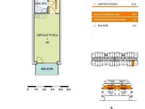 Prodej bytu 1+kk, Olomouc, 30 m2