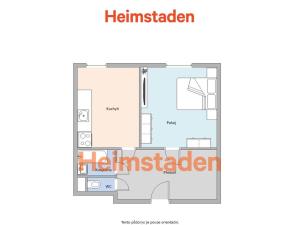 Pronájem bytu 1+1, Ostrava - Poruba, Budovatelská, 39 m2