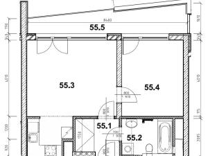 Pronájem bytu 2+kk, Praha - Zličín, Sazovická, 52 m2