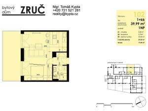 Pronájem bytu 1+kk, Bolevecká, Plzeň, 40 m2