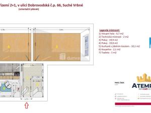 Prodej bytu 2+1, České Budějovice - České Budějovice 5, Dobrovodská, 64 m2