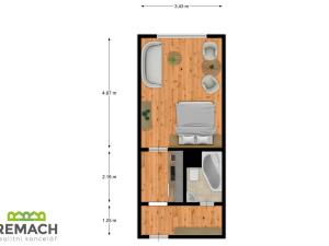 Pronájem bytu 1+kk, Uherské Hradiště, Jindřicha Pruchy, 28 m2