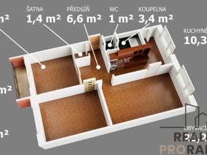 Prodej bytu 3+1, Frýdek-Místek, Žižkova, 79 m2