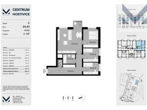 Prodej bytu 4+kk, Hostivice, Čsl. armády, 85 m2