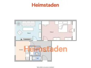 Pronájem bytu 2+1, Karviná - Nové Město, Ruská, 55 m2