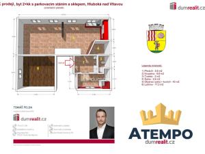 Prodej bytu 2+kk, Hluboká nad Vltavou, Třeboňská, 77 m2