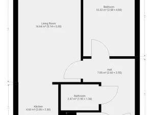 Pronájem bytu 2+kk, Praha - Petrovice, Lessnerova, 43 m2