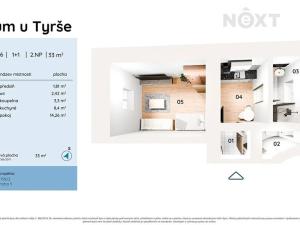 Prodej bytu 1+1, Praha - Košíře, U Tyrše, 33 m2