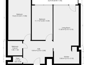 Pronájem bytu 3+kk, Praha - Hloubětín, Slévačská, 69 m2