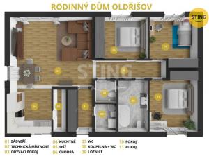 Prodej rodinného domu, Oldřišov, Dukelská, 103 m2