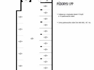 Prodej garážového stání, Hradec Králové - Pražské Předměstí, Gočárova třída, 13 m2