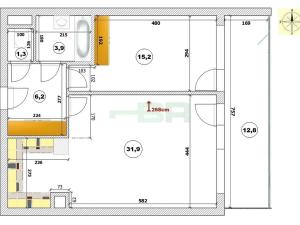 Pronájem bytu 2+kk, Praha - Záběhlice, Na Slatince, 71 m2