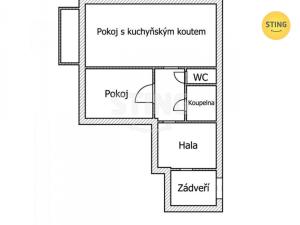 Prodej bytu 2+kk, Český Krumlov - Domoradice, 47 m2