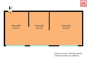 Pronájem kanceláře, Chvalkovice, 97 m2