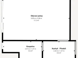 Pronájem bytu 1+kk, Praha - Vinohrady, Kouřimská, 23 m2