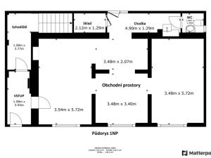 Pronájem obchodního prostoru, Beroun, Plzeňská, 160 m2