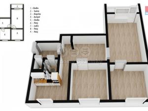 Prodej bytu 3+1, České Velenice, Sídliště na Sadech, 71 m2