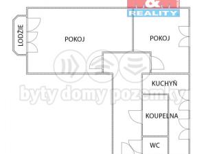 Prodej bytu 2+1, Orlová - Lutyně, Lesní, 60 m2