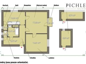 Prodej bytu 2+1, Dobřany, Stromořadí, 63 m2