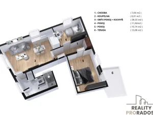 Prodej bytu 3+kk, Ivanovice na Hané, Osvoboditelů, 85 m2