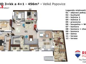 Prodej rodinného domu, Velké Popovice - Brtnice, Na Dlaskově, 456 m2