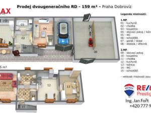 Prodej zemědělské usedlosti, Dobrovíz, Pražská, 160 m2