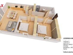 Prodej bytu 2+kk, Mutěnice, 76 m2