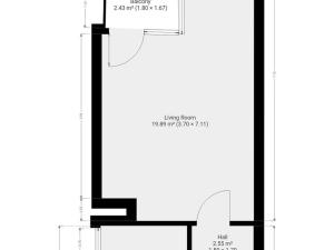 Pronájem bytu 1+kk, Praha - Prosek, Zubrnická, 26 m2