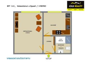 Pronájem bytu 1+1, Opava - Kateřinky, Holasická, 36 m2