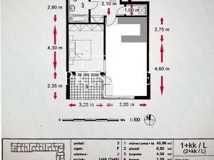 Pronájem bytu 2+kk, Praha - Libeň, Nad Okrouhlíkem, 60 m2