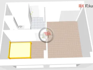 Pronájem bytu 2+kk, Třebíč - Borovina, Řípovská, 33 m2