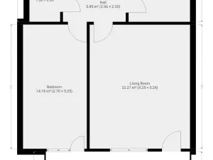 Pronájem bytu 2+kk, Praha - Vysočany, Pechmanových, 53 m2