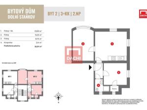 Prodej bytu 3+kk, Sušice - Dolní Staňkov, 55 m2