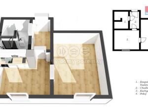 Pronájem bytu 1+1, Trutnov - Horní Předměstí, Prokopa Holého, 37 m2