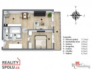 Prodej bytu 2+kk, Praha - Kobylisy, Mirovická, 40 m2