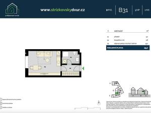 Prodej bytu 1+kk, Praha - Střížkov, Střížkovská, 32 m2