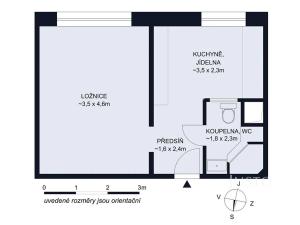 Pronájem bytu 1+1, České Budějovice, Dubenská, 32 m2